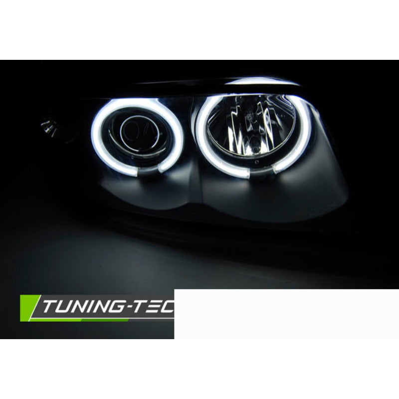 Fari Angel Eyes CCFL Nero per Audi A4 (11.94-12.98) Fanali Anteriori
