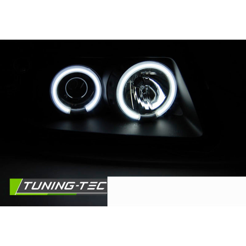 Fari Angel Eyes CCFL Nero per Audi A3 8L (08.96-08.00) Fanali Anteriori