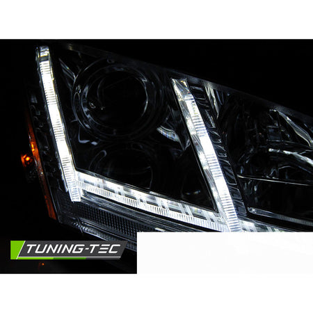 Fari LED Cromato Sequenziali per Audi TT (2006-2010) 8J - Fanali Anteriori