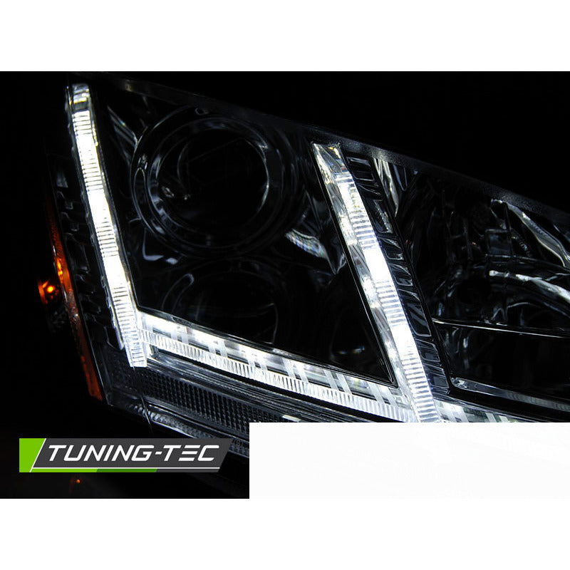 Xenon Fari LED DRL Cromato Sequenziali per Audi TT (2006-2010) 8J