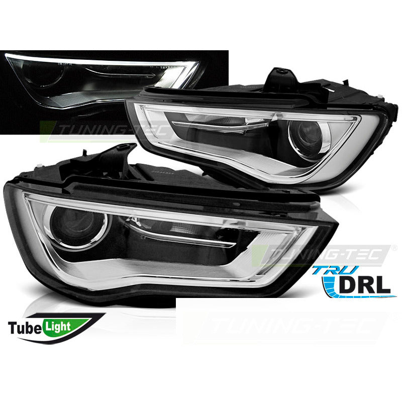 Fari Tube Luci Diurne per Audi A3 8V (anni 12-16) Anteriore, Coppia