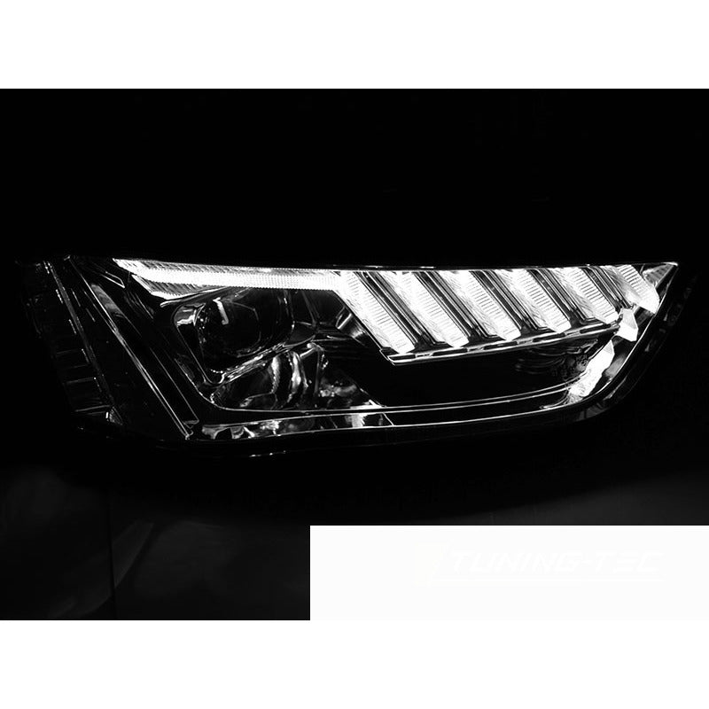Xenon Fari LED Cromato Sequenziali per Audi A4 B8 (2012-2015) - Kit Fari Xeno