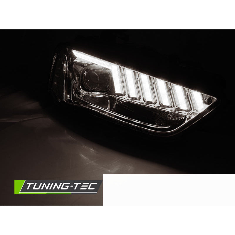 Xenon Fari LED Cromato Sequenziali per Audi A4 B8 (2012-2015) - Kit Fari Xeno
