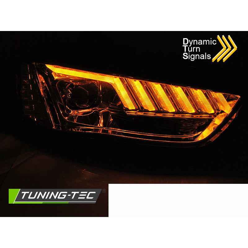 Xenon Fari LED Cromato Sequenziali per Audi A4 B8 (2012-2015) - Kit Fari Xeno