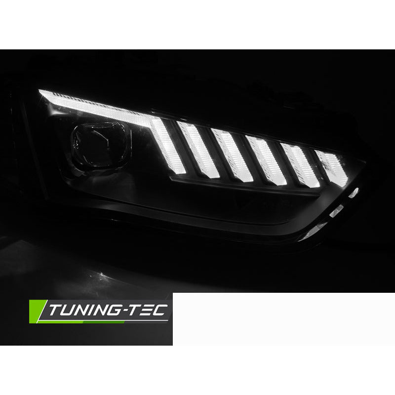 Xenon Fari LED Nero Sequenziali per Audi A4 B8 (2012-2015) Colore Nero