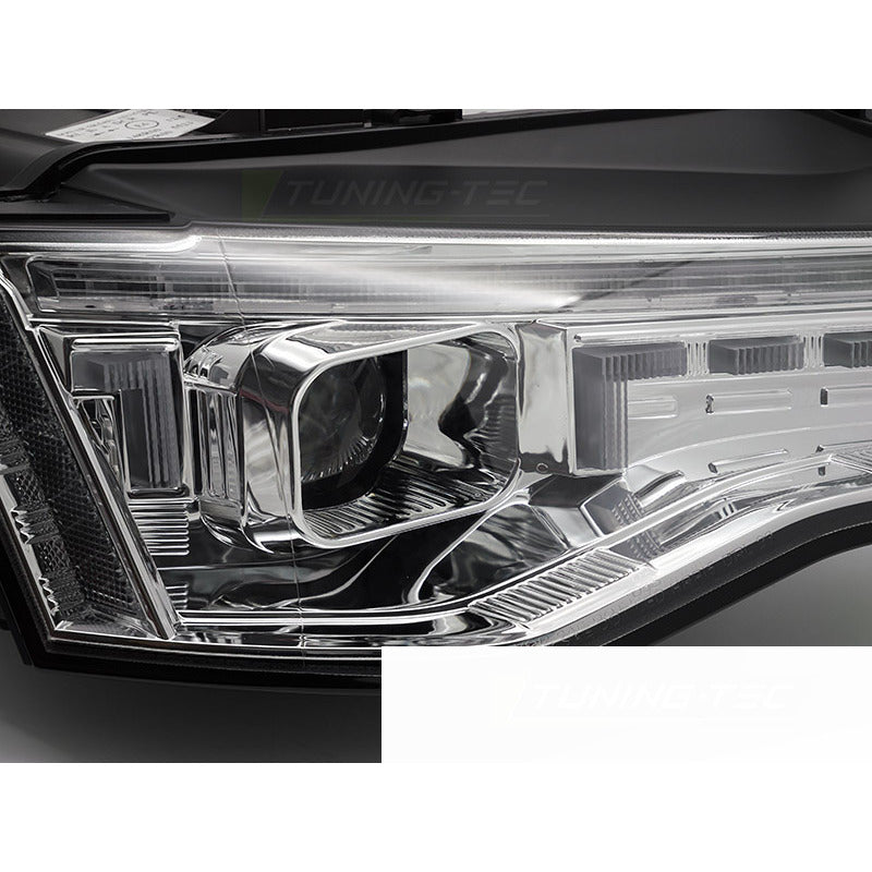 Xenon Fari LED Cromato Sequenziali per Audi A5 (2011-2016) - Kit Fari Xeno