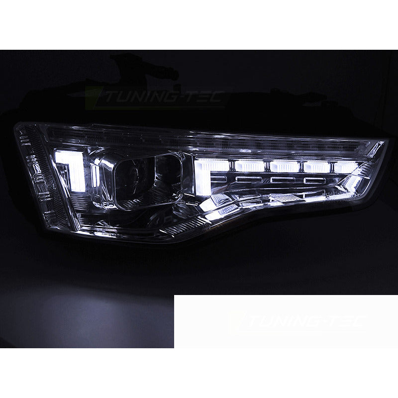 Xenon Fari LED Cromato Sequenziali per Audi A5 (2011-2016) - Kit Fari Xeno