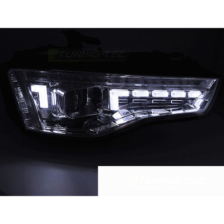 Xenon Fari LED Cromato Sequenziali per Audi A5 (2011-2016) - Kit Fari Xeno