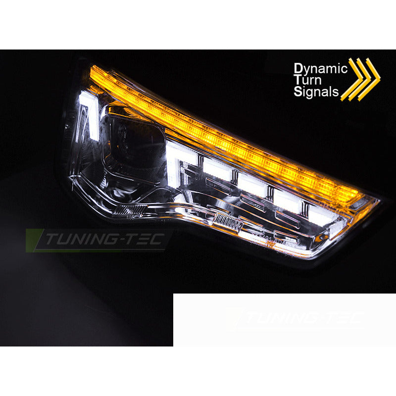 Xenon Fari LED Cromato Sequenziali per Audi A5 (2011-2016) - Kit Fari Xeno