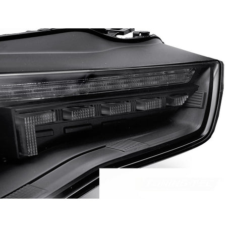 Xenon Fari LED Nero Sequenziali per Audi A5 (2011-2016) Fari Anteriori Neri