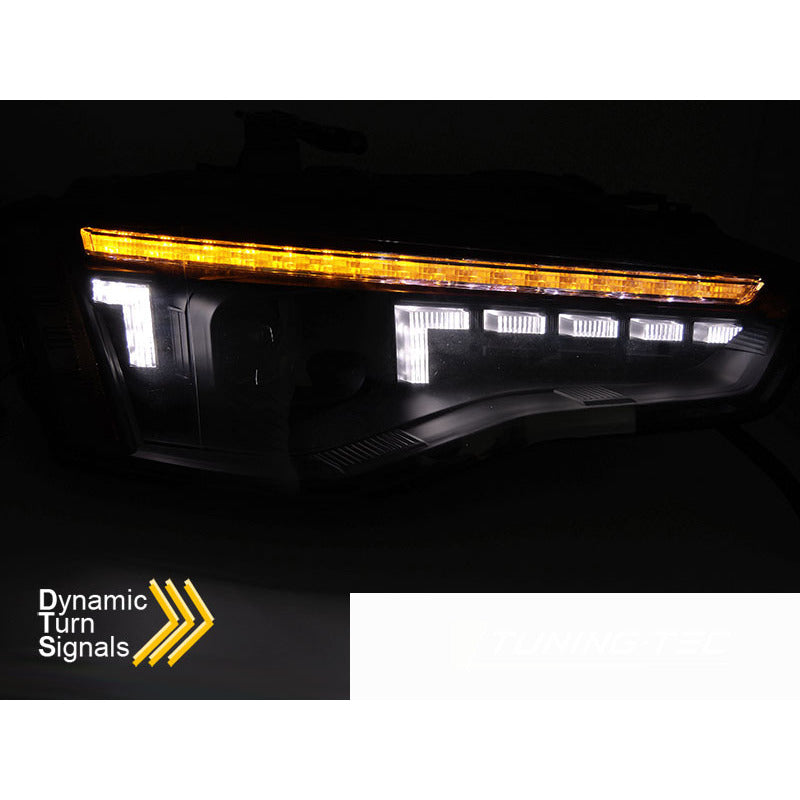 Xenon Fari LED Nero Sequenziali per Audi A5 (2011-2016) Fari Anteriori Neri