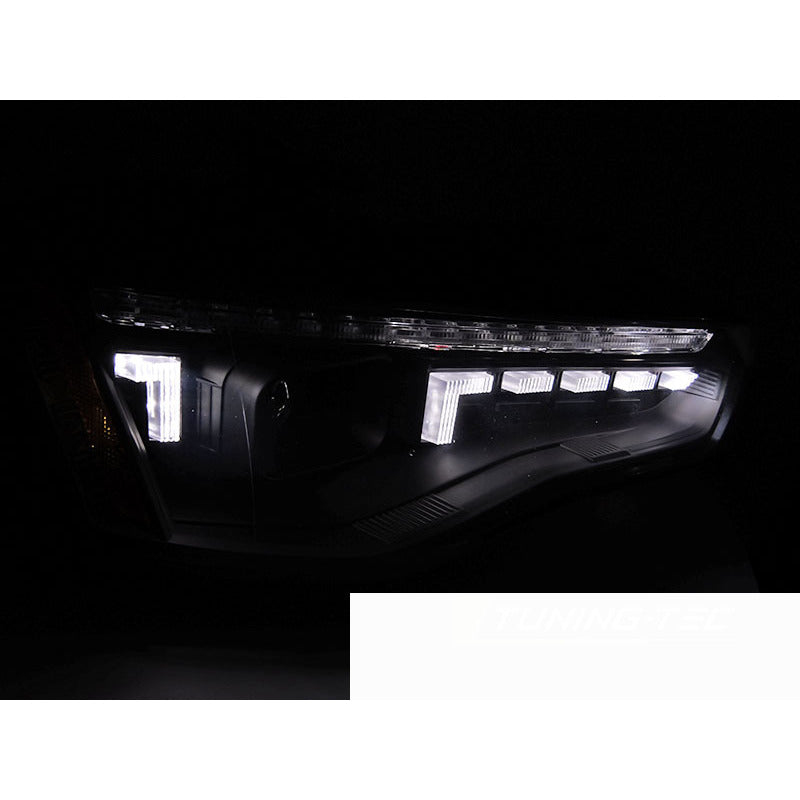 LED Fari LED Nero Sequenziali per Audi A5 (2011-2016) Colore Nero Sequenziale