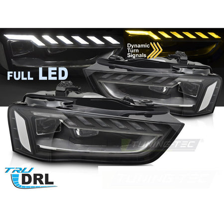 Fari Anteriori Full LED Sequenziali per Audi A4 B8 (2012-2015)