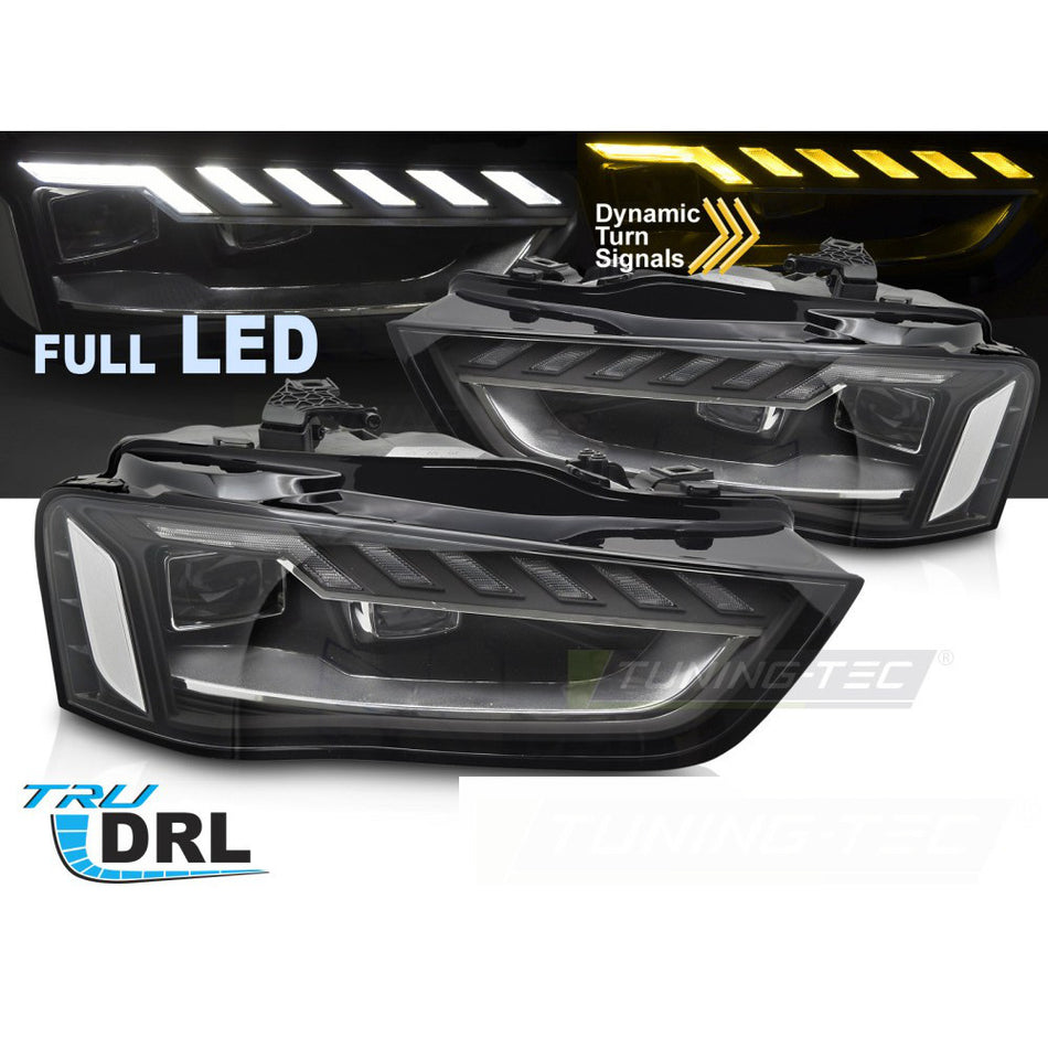 Fari Anteriori Full LED Sequenziali per Audi A4 B8 (2012-2015)