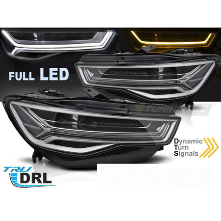 Fari Anteriori Full LED Sequenziali Luci Diurne per Audi A6 C7 2014-2018