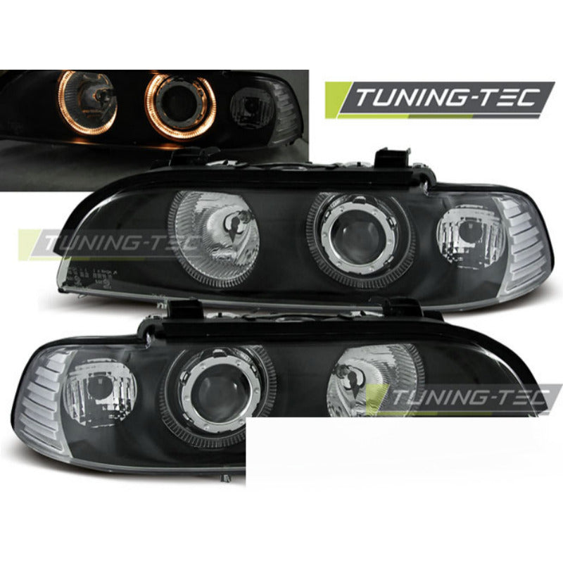 Fari Angel Eyes Nero per BMW E39 (1995-2003) - Fanali Anteriori