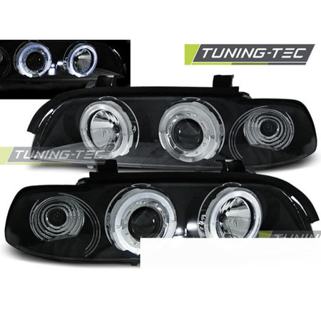 Fari Angel Eyes Nero per BMW E39 (1995-2003) - Fanali Anteriore