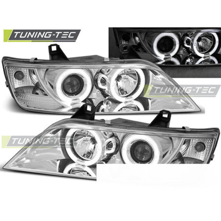Fari Anteriori Angel Eyes Cromati per BMW Z3 (01.96-02)