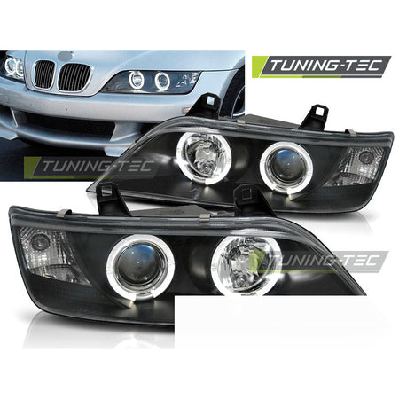 Fari Anteriori Angel Eyes Neri per BMW Z3 (01.96-02)