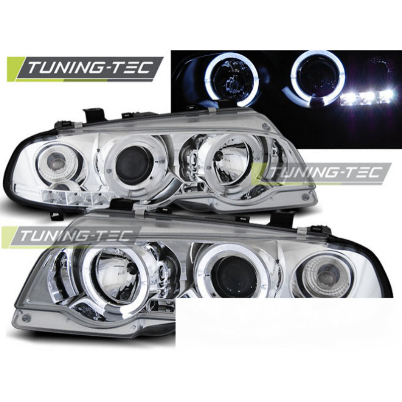 Fari Angel Eyes Cromato per BMW E46 (04.99-03.03) Coupé