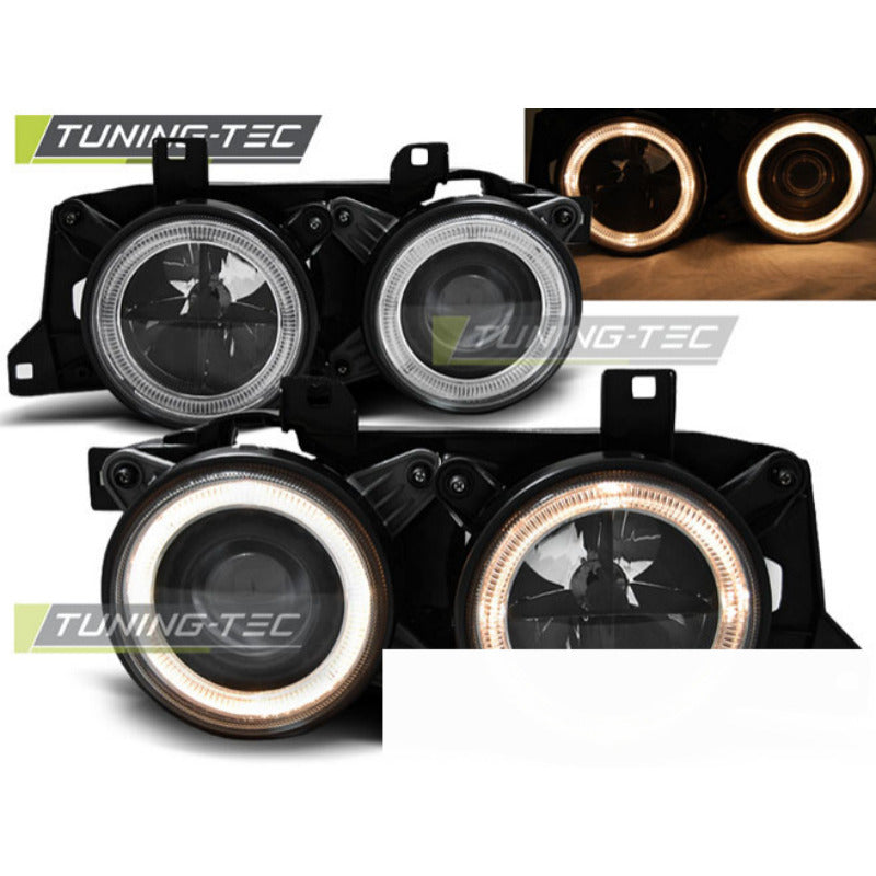 Fari Angel Eyes Nero per BMW E32/E34 (anni 1982-1996)