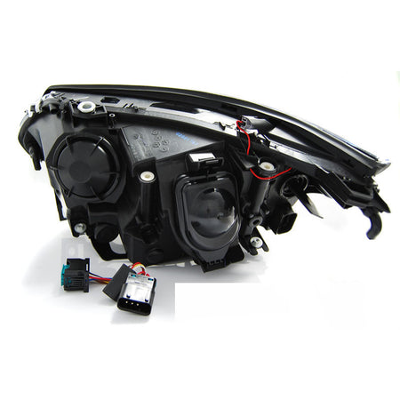 Fari Angel Eyes LED Nero per BMW E60/E61 (2003-2007) Fanali Anteriori