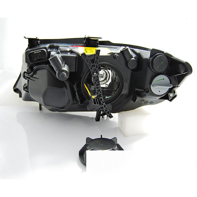 Fari Angel Eyes LED Nero per BMW E90/E91 (03-11) Fanali Anteriori Neri