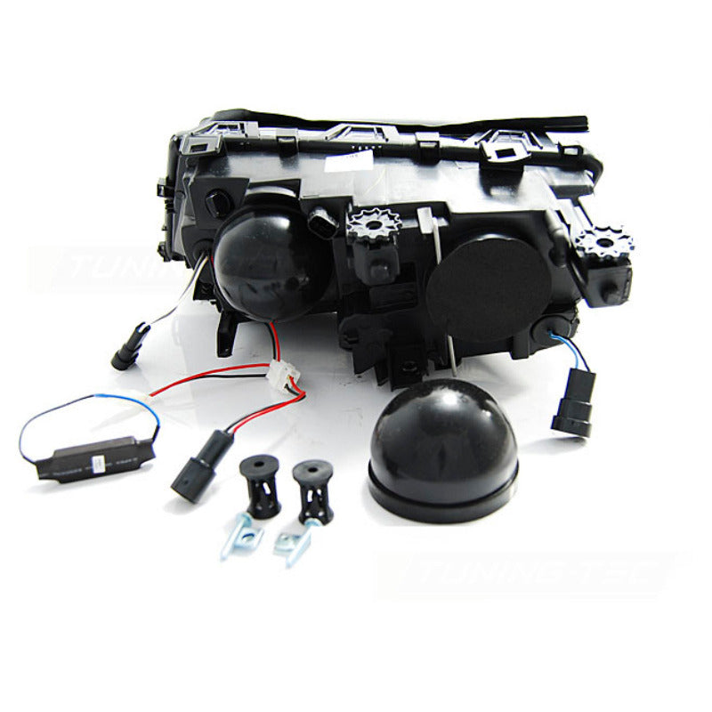 Fari Angel Eyes LED Nero per BMW E46 (2001-2005) Fanali Anteriori