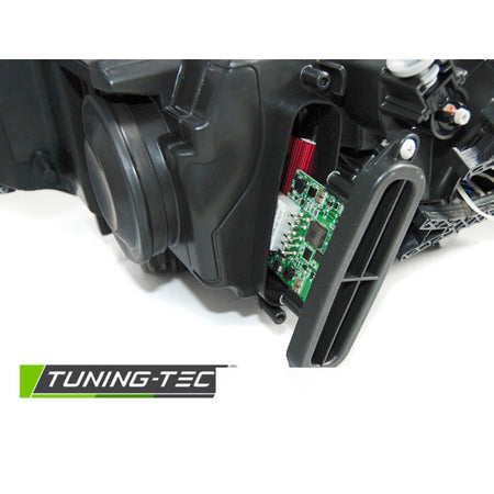 Fari Angel Eyes LED Nero per BMW F30/F31 (2010-2015) Anteriore