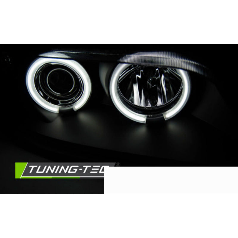 Fari Angel Eyes CCFL Nero per BMW Z3 (01.96-02) Fanali Anteriori Neri