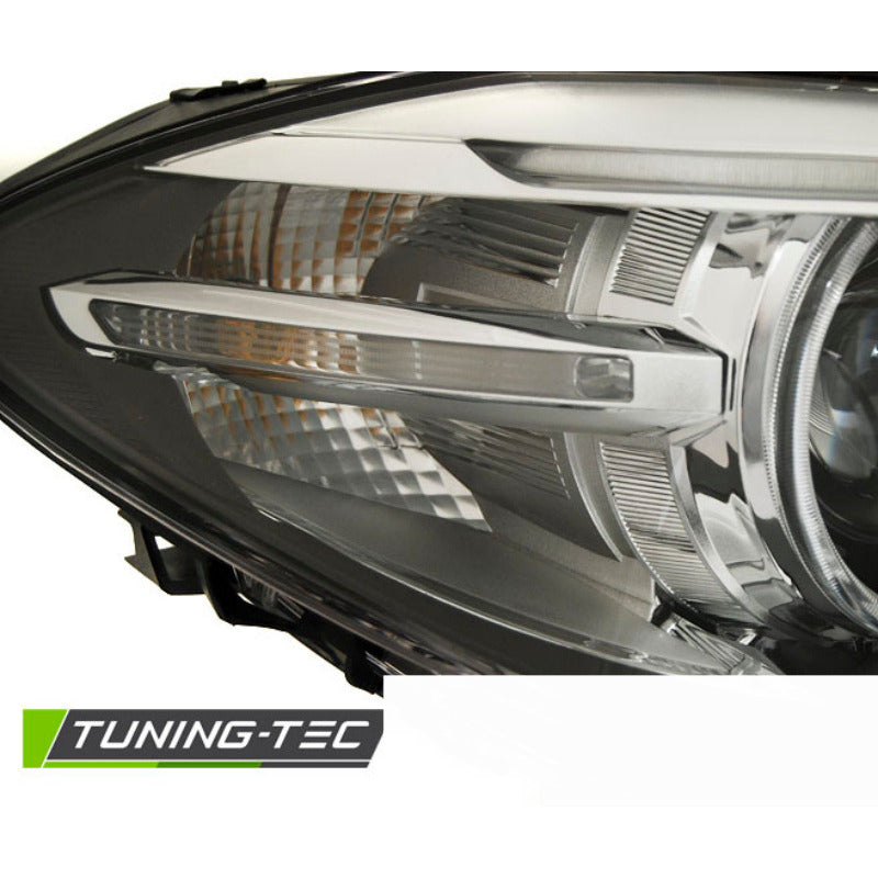 Xenon Fari Angel Eyes LED DRL Nero per BMW F10 F11 (10-07.13)