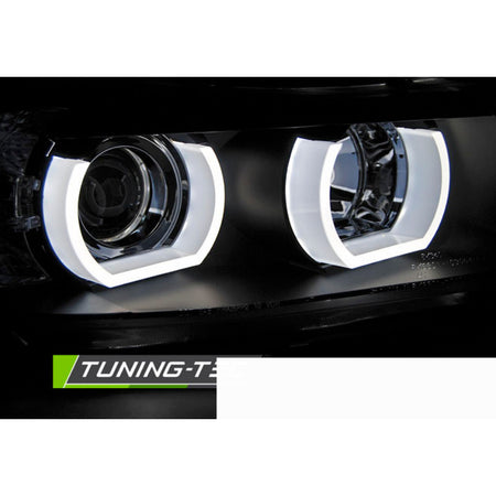 Fari U-Led 3D Neri per BMW E90/E91 (03.05-08.0) - Fanali Anteriori