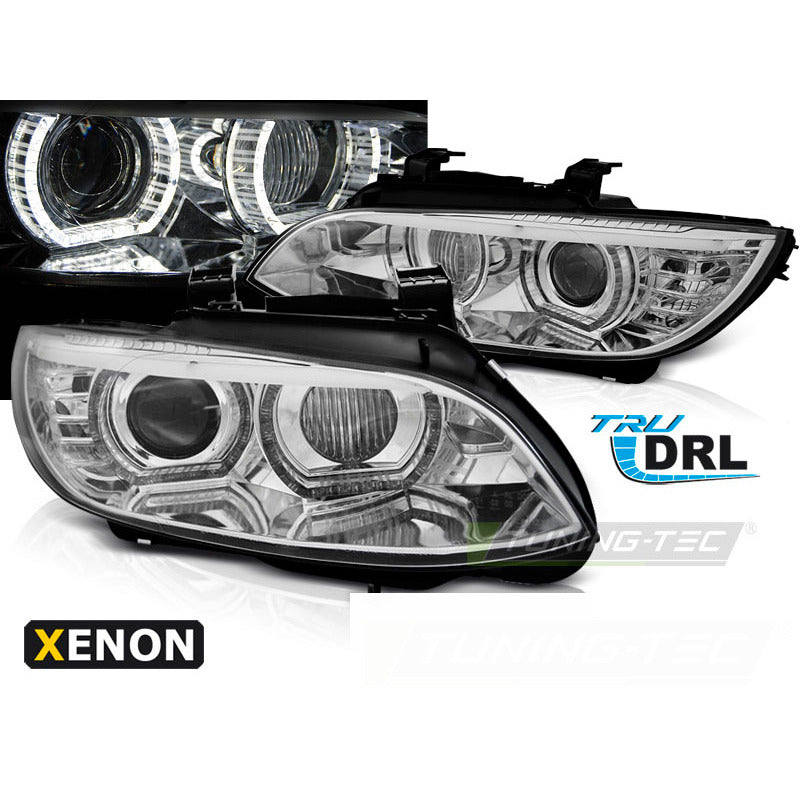 Xeonon Fari Angel Eyes LED Cromato Afs per BMW E92/E93 (06-10)
