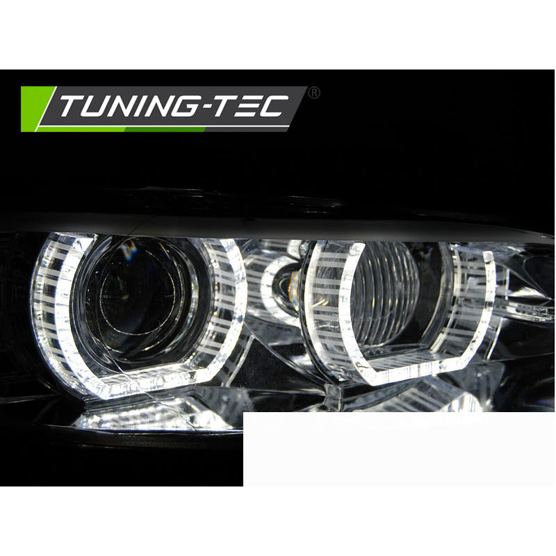 Xenon Fari Angel Eyes LED Cromato per BMW E92/E93 (06-10)