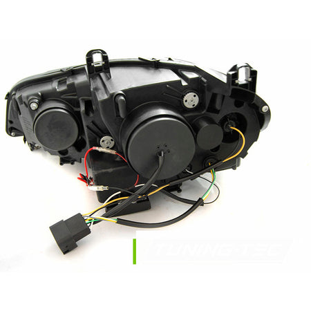 Xenon Fari Angel Eyes LED DRL Cromato per BMW X5 E70 (2007-2010)