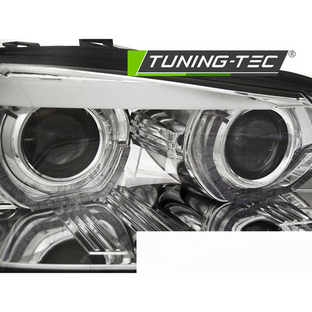 Xenon Fari Angel Eyes LED DRL Cromato Afs per BMW X5 E70 (2007-2010)