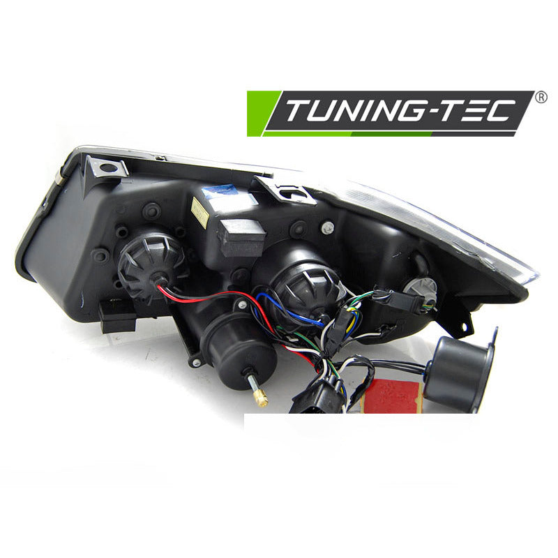 Fari Angel Eyes LED 3D Nero per BMW E90/E91 (2005-2008) Fanali Anteriori