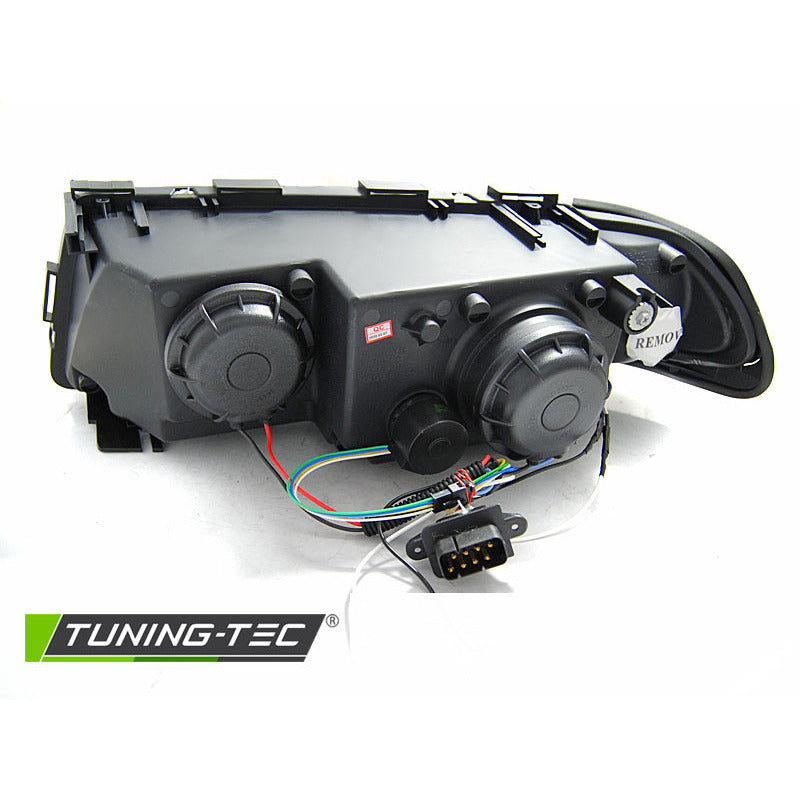 Fari Angel Eyes LED 3D Nero per BMW E38 (1994-2001) - Fanali Anteriori