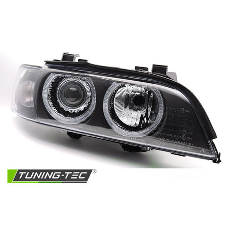 Xenon Fari Angel Eyes Nero per BMW E39 LCI (anni 00-03)