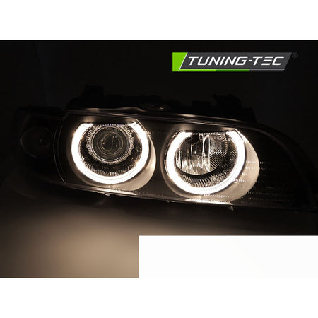 Xenon Fari Angel Eyes Nero per BMW E39 LCI (anni 00-03)
