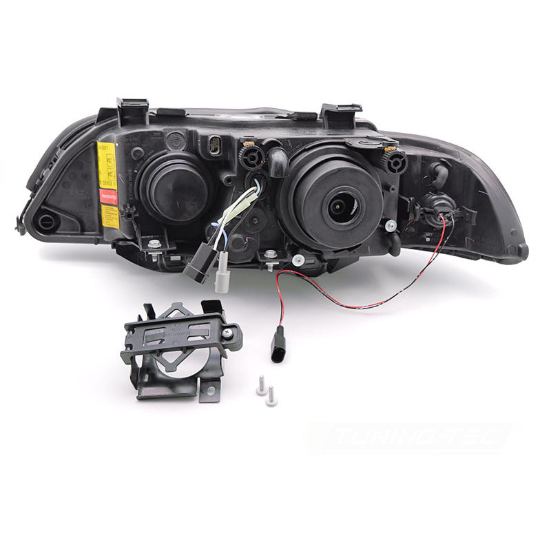 Xenon Fari Angel Eyes Nero per BMW E39 LCI (anni 00-03)