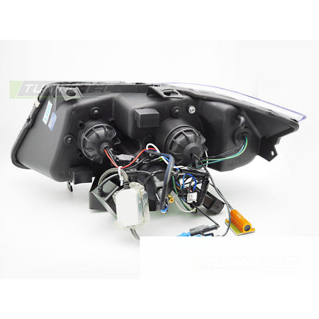 Xenon Fari LED Nero per BMW E90/E91 LCI (09-11) Fari allo Xeno