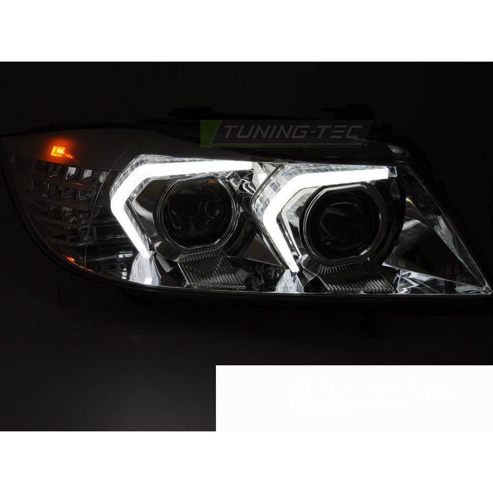Full LED Fari Cromato per BMW E90/E91 (2005-2008) Anteriore Luci LED
