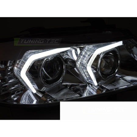 Full LED Fari Cromato per BMW E90/E91 (2005-2008) Anteriore Luci LED