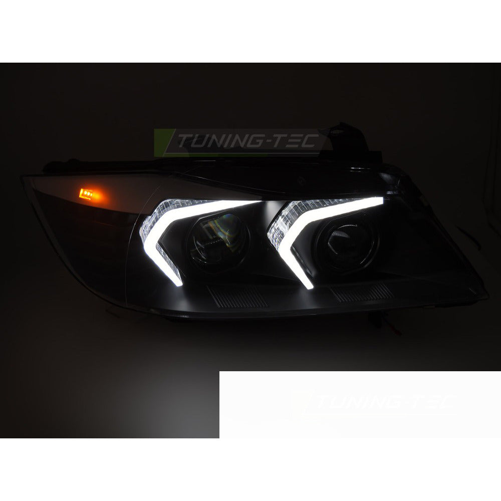 Full LED Fari Nero per BMW E90/E91 (anni 05-08) Colore Nero