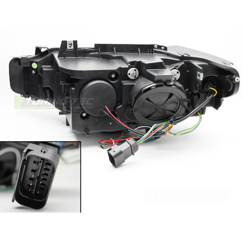Fari Angel Eyes Giallo LED DRL Nero per BMW F30/F31 (2011-2015)