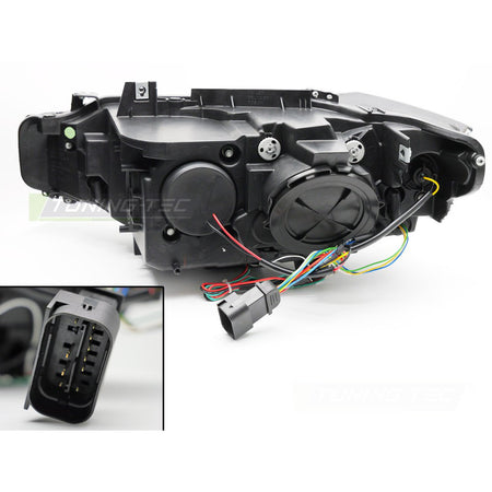 Fari Angel Eyes Giallo LED DRL Nero per BMW F30/F31 (2011-2015)