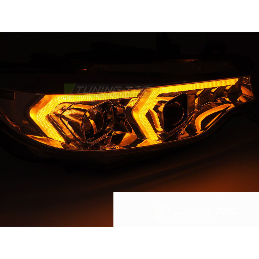 Xenon Fari Cromato per BMW F32/F33 (anni 2013-2017) Luci Anteriori