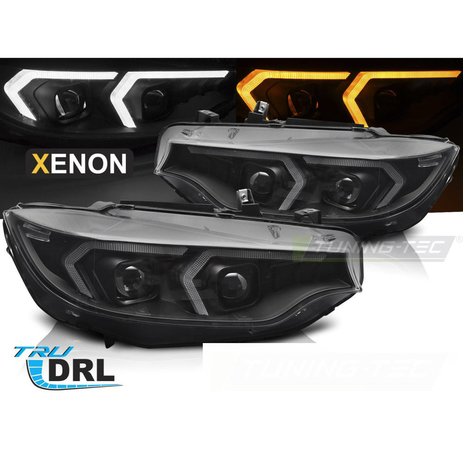 Xenon Fari Nero per BMW F32/F33 (anni 13-17) - Kit Fari allo Xeno