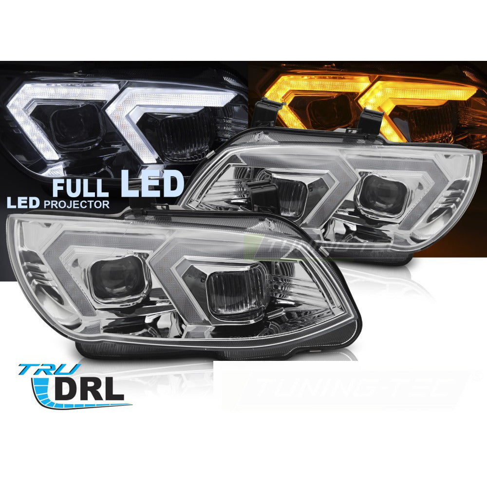 Full LED Fari Cromato per BMW Serie 3 E92 (anni 2010-2013)